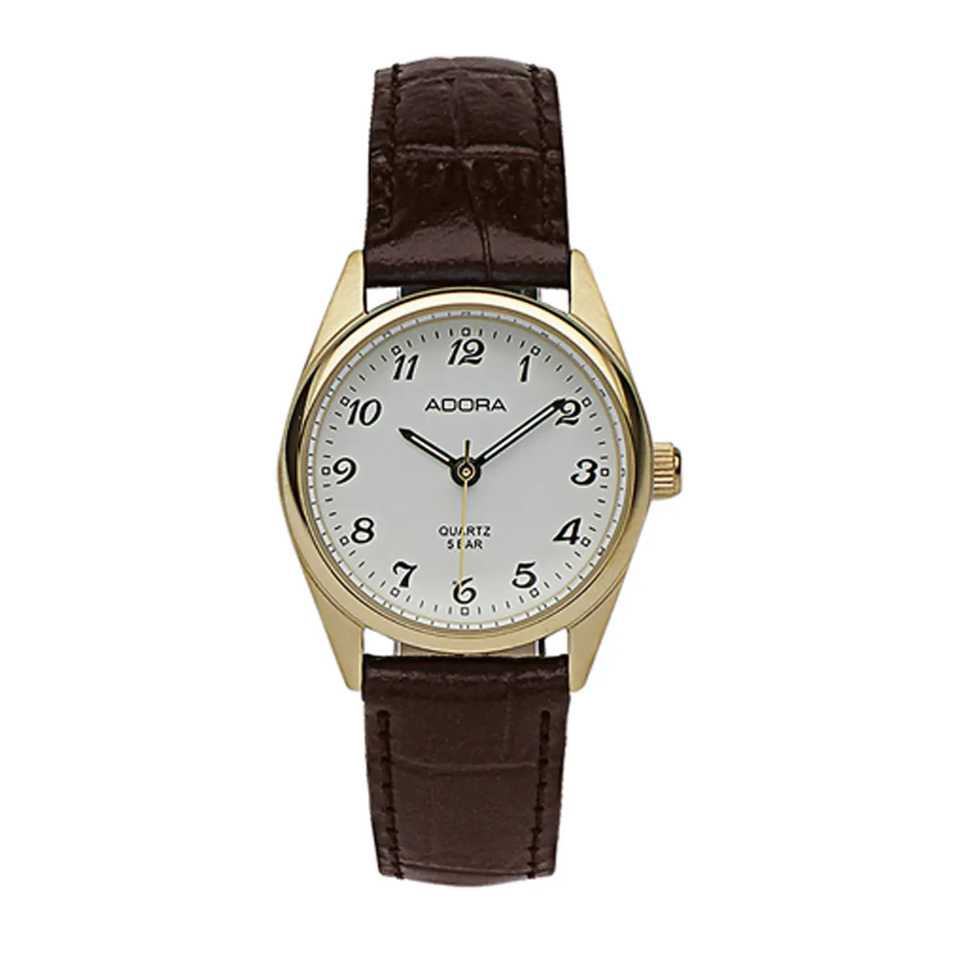 Adora Damenuhr Edelstahl Lederband AB6294 1 Adora Damenuhr Edelstahl Lederband AB6294