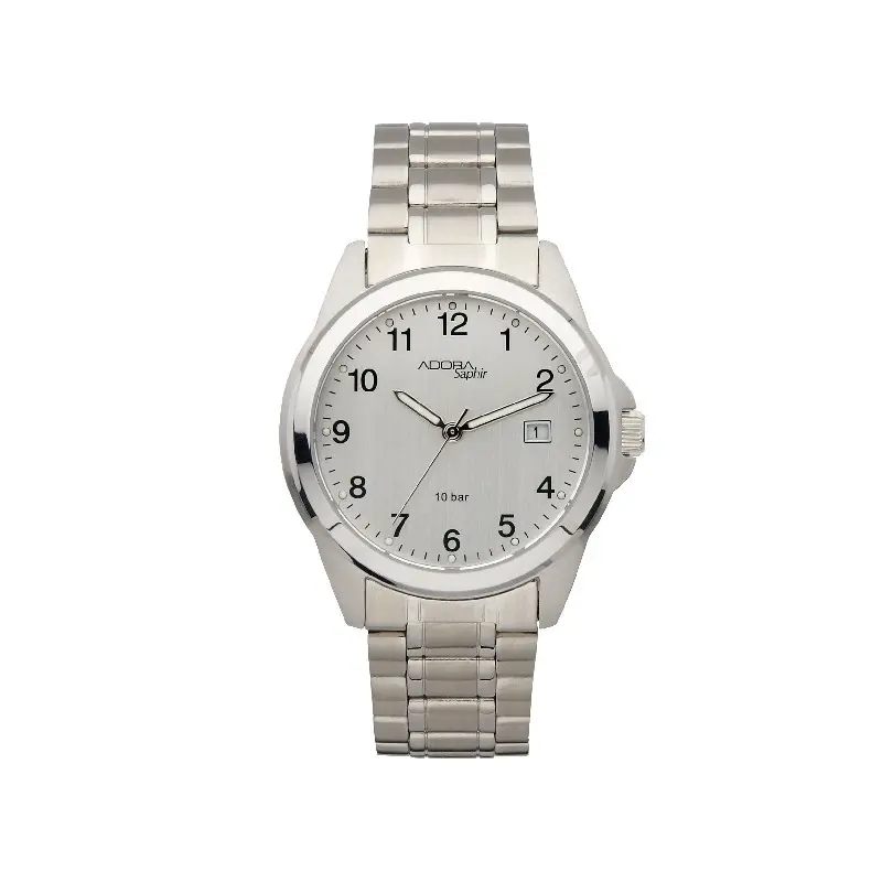 Adora Saphir Herrenuhr AS4278 Zifferblatt Silber 1 Adora Saphir Herrenuhr AS4278 Zifferblatt Silber