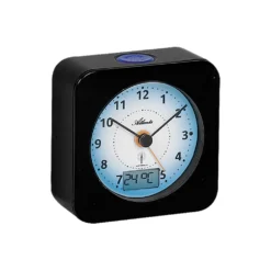 Atlanta Funk-Wecker 1846/7 Schwarz Eckig