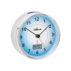 Atlanta Funk-Wecker 1847/0 Weiß Rund