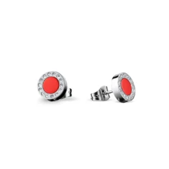 BERING Ohrstecker 707-149-05 Rund Silber/rot