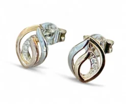 CEM Brillant Ohrstecker 585/- RG/WG 6-203969-001