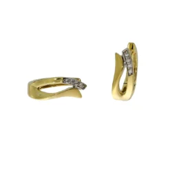 CEM Creolen 333/- Gelbgold Zirk. F9-027O