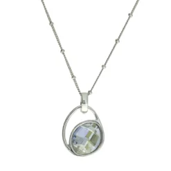 CEM Kette Mit Swarovski 925/- S-00619C