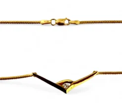 Collier 333/- Gelbgold Mit Zirkonia 21166