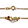 Collier 333/- Rotgold Mit Opal Und Rubin 21169