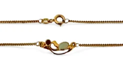 Collier 333/- Rotgold Mit Opal Und Rubin 21169