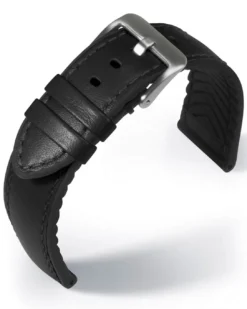 Eulit Lederband Eutec Waterproof Schwarz 20mm