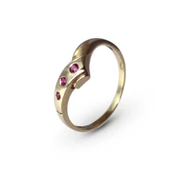 Kettler Damenring Mit Rubin 333/- Gelbgold 23040 Gr. 59