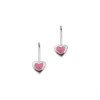 CEM Kinder-Ohrpendel Aus Sterlingsilber Mit Herzchen Aus Lack Gesamtlänge Ca. 15 Mm 5-123868-001