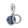 PANDORA 799186C01 Charm Anhänger Sparkling Blue Disc