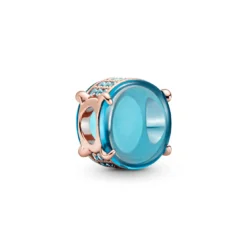 PANDORA ROSE Charm 789309C01 Blue Oval Cabochon