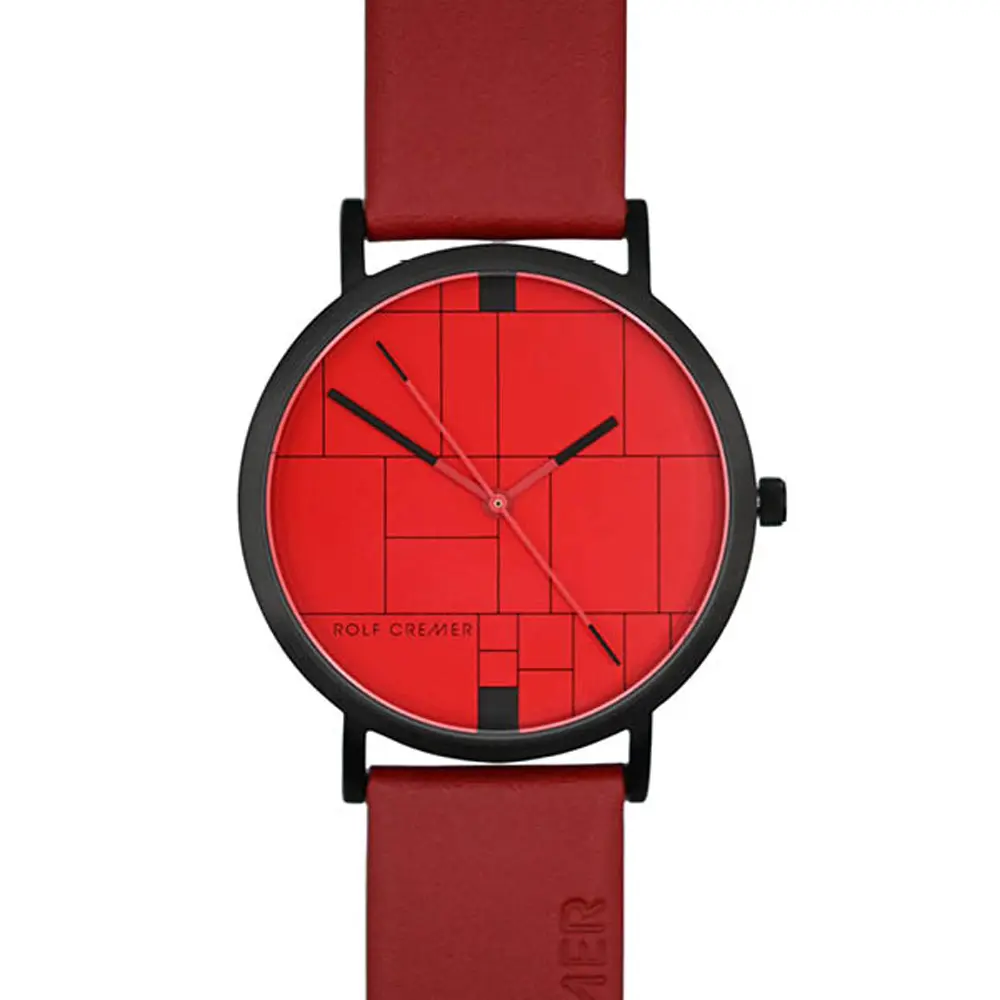 Rolf Cremer Twice 506503 Armbanduhr Rot 1 Rolf Cremer Twice 506503 Armbanduhr Rot