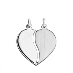 CEM Kettenanhänger Für Partner Herz Zum Teilen Sterlingsilber 925/- 5-127368-001