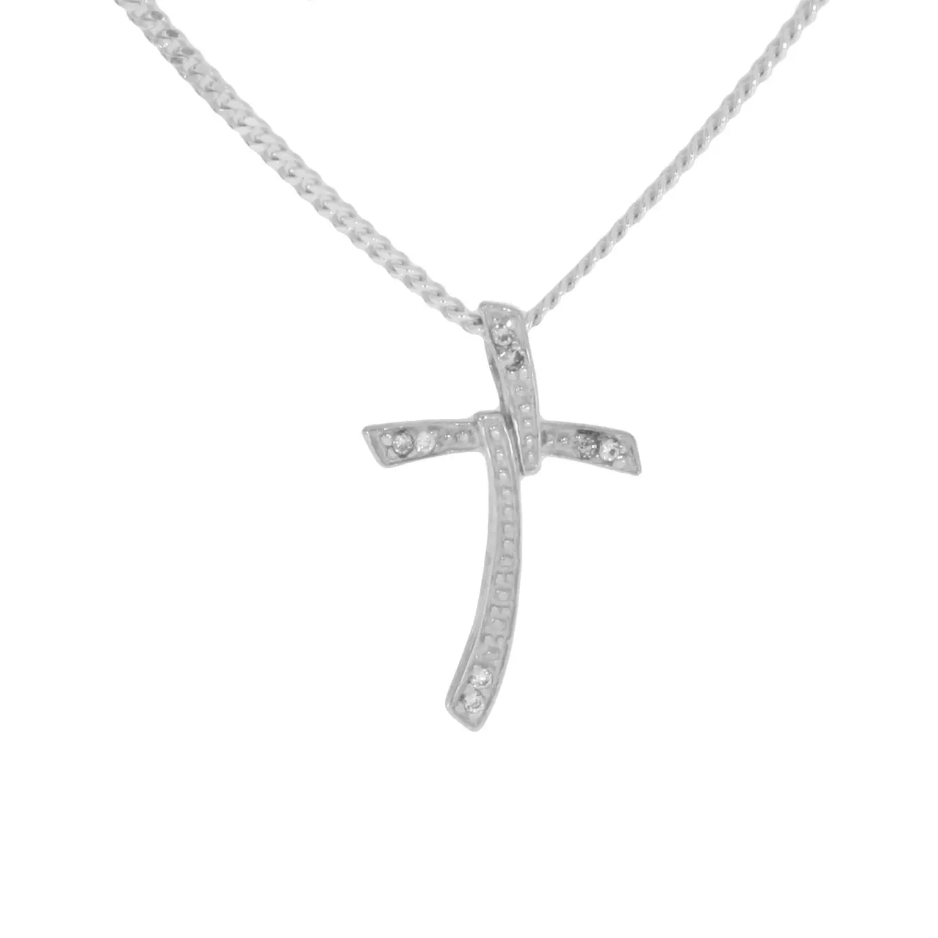 Kettler Anhänger Schräges Kreuz Sterlingsilber 925/-