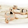 New Bling Armband Edelstahl Roségold Zirkonia 980101169