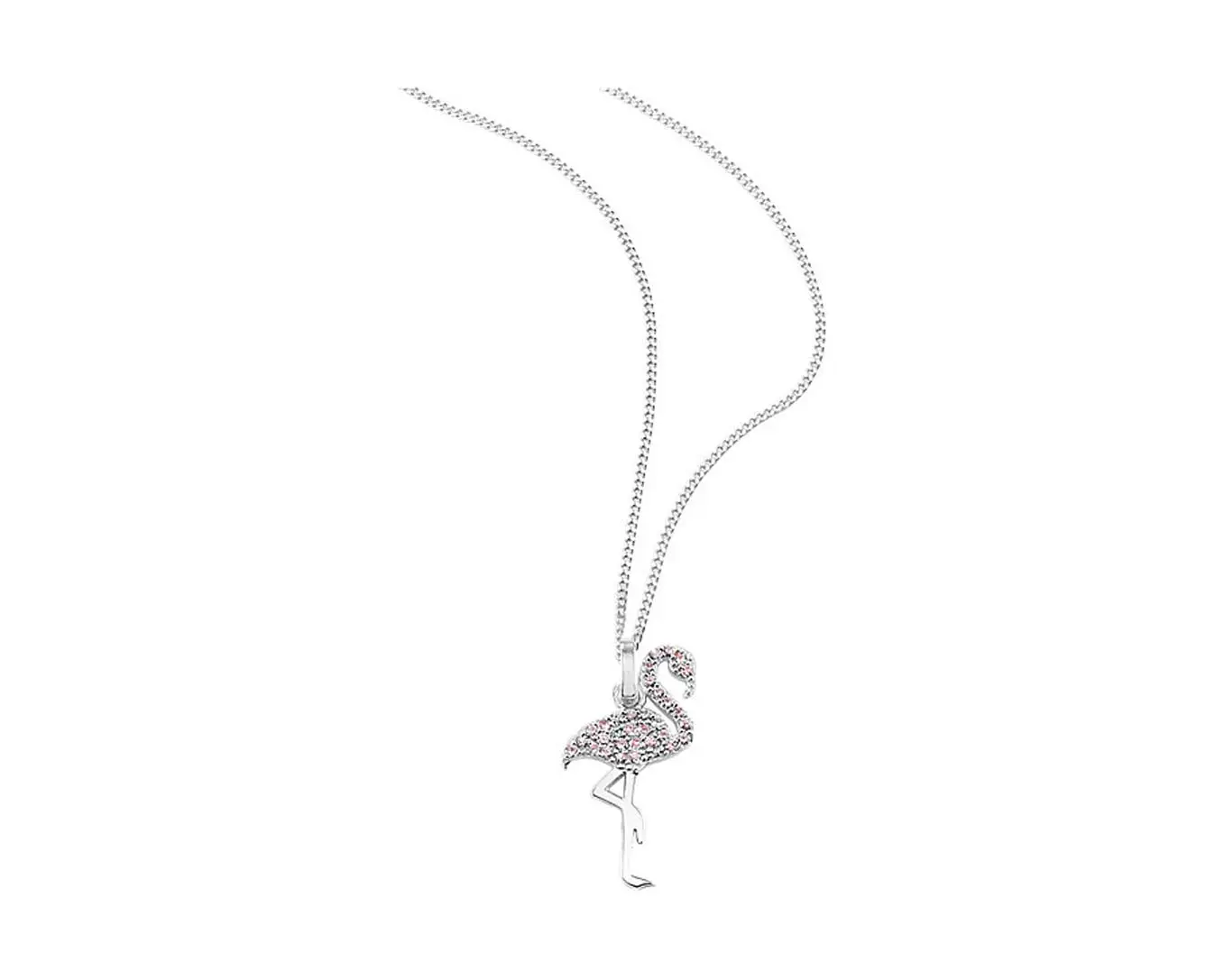 SO COSI Kette Pink Flamingo NSR-SK005 Silber 1 SO COSI Kette Pink Flamingo NSR-SK005 Silber