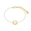 S.Oliver Armband Weltkugel 925/- IP Gold 2025617